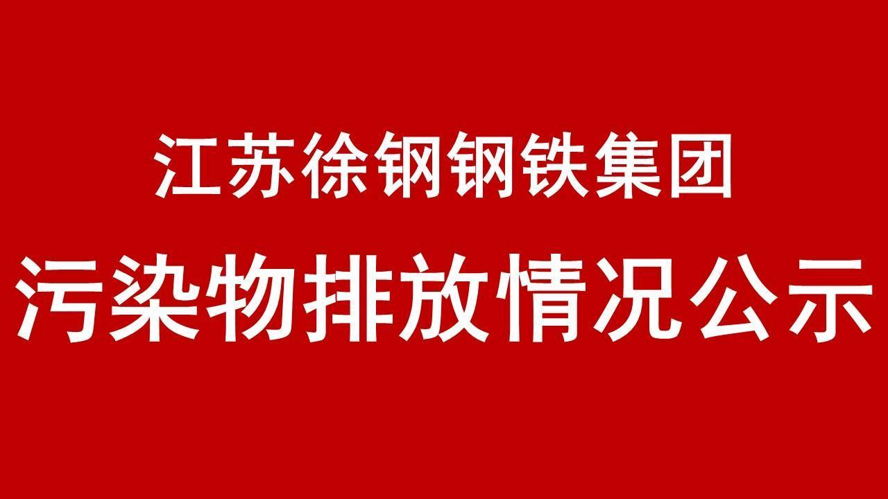 江苏徐钢钢铁集团有限公司2018年有毒有害物质排放情况报告